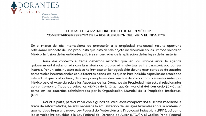 EL FUTURO DE LA PROPIEDAD INTELECTUAL EN MÉXICO